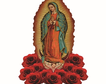 Virgen de guadalupe virgin mary sticker decal calcomania