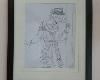 Original ink drawing: "Nefelibata"