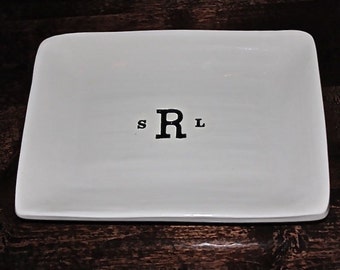 Monogram catch all dish