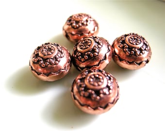 Antiqued Copper Beads (12)