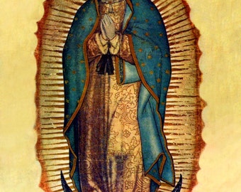 Digital DIY Print of Our Lady of Guadalupe 8x10 Virgin Mary Printable Catholic image
