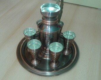 Wine service from copper. This is bulgarian unique.