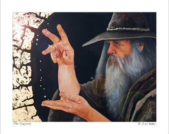 8x10 Print "The Conjurer" - Fantasy Art Illustration Reproduction