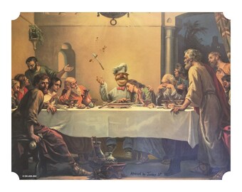 11" by 14" "Swedish Chef" Altered Thrift Store Art Print