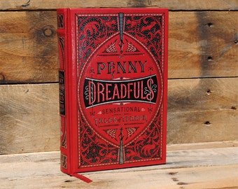Hollow Book Safe - Penny Dreadfuls Sensational Tales of Terror - Leather Bound