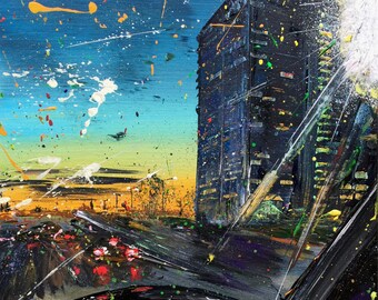 Driving Through the City Friday Night Feeling Fine