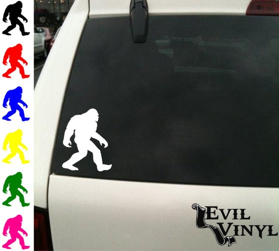 Sasquatch Decal Sticker Car Window Bigfoot Animal Urban Legend