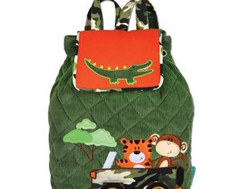 Quilted Stephen Joseph Backpack/ Preschool Backpack/ FREE MONOGRAM