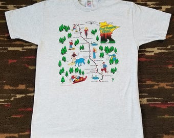 1995 Vintage Jerzees Minnesota Paul Bunyan Trail T-shirt Large