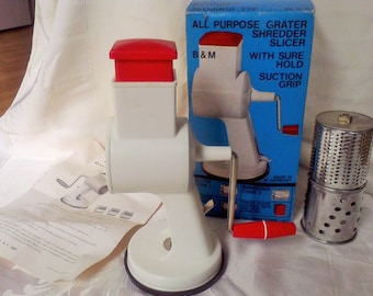 Food chopper,.Home canning, food processer,Grater, shredder, slicer, made in West Germany