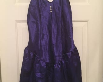 Vintage lingere purple satin