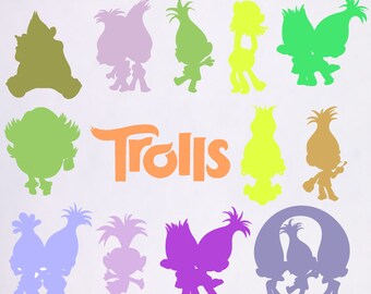 Download trolls svg disney svg trolls dxf trolls birthday trolls