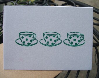 Mini Notecards - Three Cups of Tea - (Set of 12)