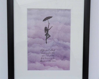 Dancing in the Rain Framed Artwork