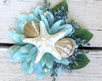 Mermaid Hair Clip, Starfish Hair Clip, Mermaid Hair Accessorie, Pinup Mermaid, Starfish Facinator, Burlesque Accessory, Beach Wedding