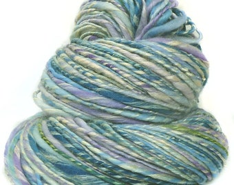 Handspun Yarn handdyed merino wool and soyilk