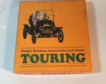 Vintage Parker Brothers Touring Card Game 1965