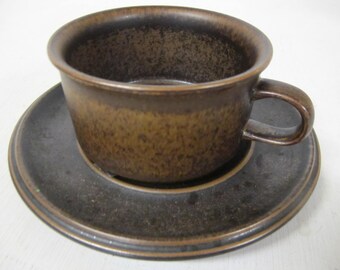 Set Arabia Ruska Coffee Cups Mid Century Pottery Cup Latte Cup Cappuccino Cup Cafe au Lait Cup Set of 3