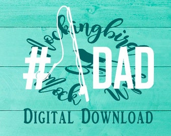 Fishing Dad #1 // SVG PNG File Download