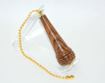 Light or Fan Pull 24kt in Cocobolo