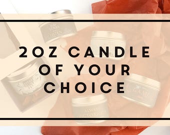 Pick a 2oz Candle Tin of Your Choice // Scented Soy Candles from IceyDesigns
