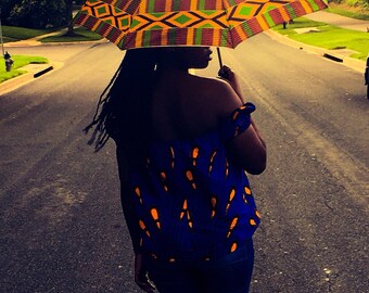 African print ankara umbrella