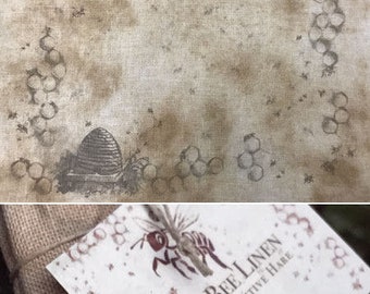 30 ct. count Prim Bee Linen The Primitive Hare cross stitch fabric