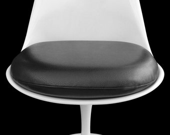 Black Vinyl Replacement Cushion for Saarinen or Burke Tulip Chair
