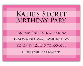 Victoria's Secret Birthday Invitation Printable