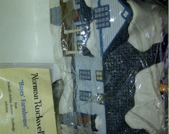 Norman Rockwell Old Corner House Porcelain Hawthorne Village New In Box
