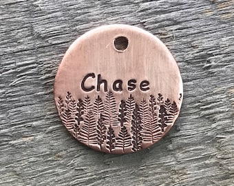 Dog Tags, Dog Tags for Dogs, Dog Tag, The Conifers Chase, Personalized Dog Tag, Pet Id Tag, Custom Dog Tag, Pet Supplies, Hand Stamped Dog
