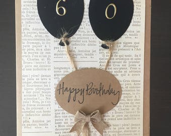 Happy birthday card, handmade,happy birthday