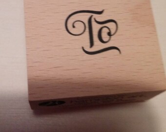 Retired Rubber Stamp - To