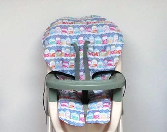 Graco high chair cover baby accessory cotton replacement baby feeding chair pad kids furniture child chair pad chair cushion, sweet shop