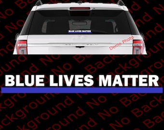 Blue Lives Matter Police United States NYPD LAPD Cops Leo Die Cut No Background Vinyl Decals Sticker for Car Window Bumper Helmet AY025