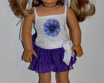 Custom made summer doll dress that fits AMERICAN GIRL DOLLS