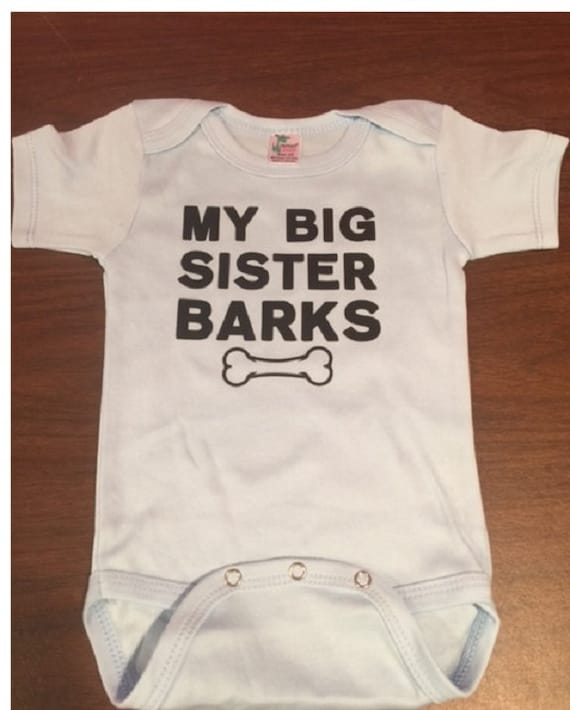 my big sister barks pet baby clothes pet baby shirt dog