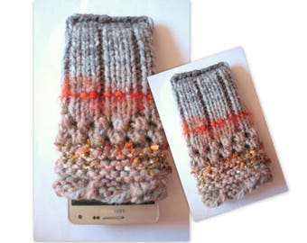 iPhone 6 case iPhone 6s case Rainbow Phone Sleeve Knit Phone Case Vegan Cell Phone Cozy Knitted Mobile Phone Sock iPhone 6 plus case iPhone