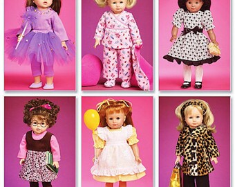 McCalls 6005- Sewing pattern for 18 Inch Doll Clothes- Fits American Girl Dolls