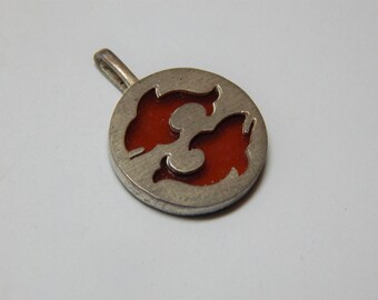 Vintage Sterling Zodiac Pisces Pendant - Vintage Sterling Silver Pisces Charm - Pisces - Zodiac - Sterling Zodiac - Pisces Zodiac Charm