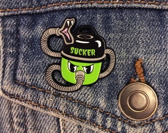 Sucker Enamel Pin, Halloween jewelry, backpack pin, soft enamel, lapel pin, Fathers Day gift, emo, backpack pin, flair, pin game, funny gift
