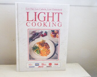 Light cooking cookbook, best cookbook, healthy eating, low calorie cooking, wedding present, housewarming gift, recipe book, kitchen, dining