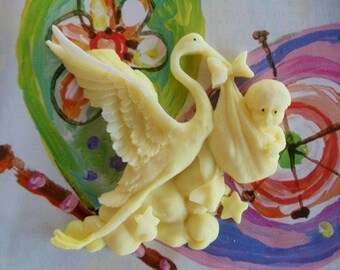 20 stork soap favors - storks party favors - stork baby shower favors - gender reveal shower favors - stork baby sprinkle favors - storks