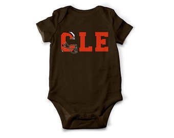 Cleveland Browns Inspired Body Suit | Browns | Baby Shower Gift | CLE | Go Browns | Cleveland Football | Ohio Pride | Cleveland | Dawg Pound
