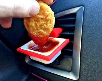 CAR DIPCLIP Sauce Holder McDonalds Dip Clip Pot Accessories Novelty Gift