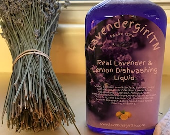 Real Lavender & Lemon Dishwashing Liquid Concentrated
