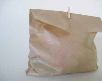 50 Kraft Wax Sandwich Bag 6" x 8" for Party Favors and more