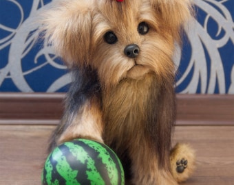 Puppy Loly Yorkies! Yorkshire Terrier, York toy, Toy, little York, Terrier , dog, plush dog, plush toy, teddy york (made to order)