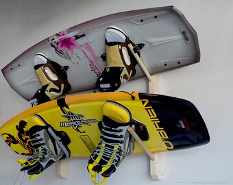 2 Wakeboard, Wakeskate, Wakesurf Board Wall Rack