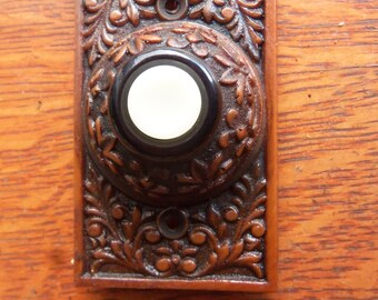 New Victorian "Flowering Crabapple" Lighted Doorbell Button